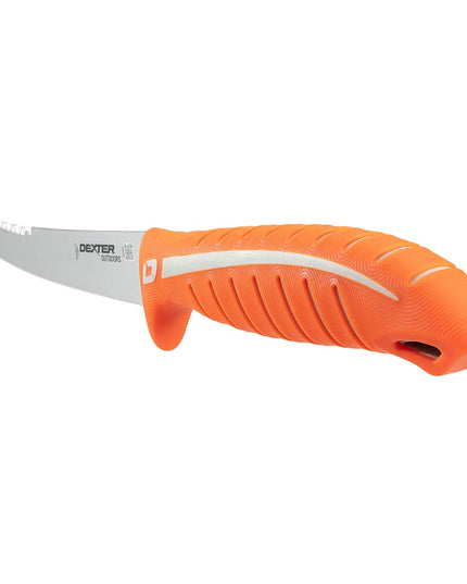 Dao Phi Lê Cứng Hai Lưỡi Dexter Russell 24914 25.4 cm Cán Silicone Cam Thép Carbon Cao