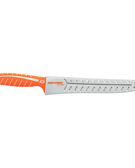 Dao Phi Lê Cứng Hai Lưỡi Dexter Russell 24914 25.4 cm Cán Silicone Cam Thép Carbon Cao