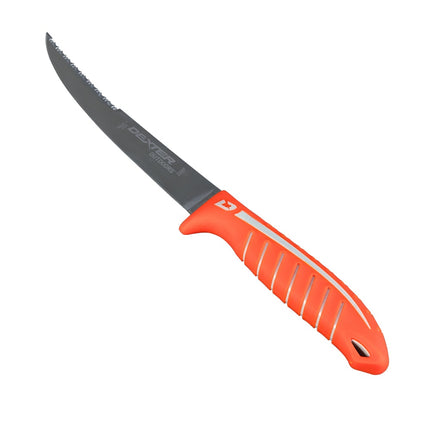Dao Fillet Cứng Dexter Russell DX10TE 24916 25.4 cm Tay Cầm Silicone Cam Thép Carbon Cao