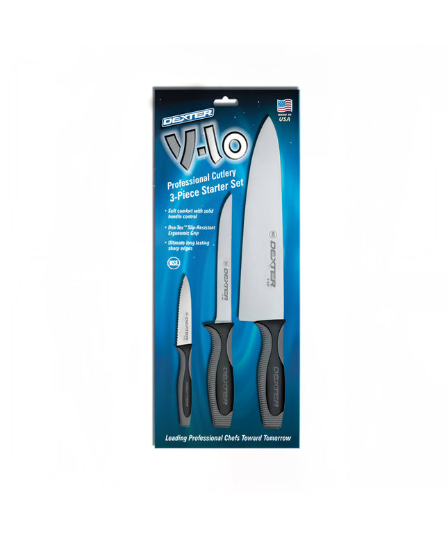 Bộ Dao Dexter Russell V3CP 3 Món - Dao Đầu Bếp 25.4 cm, Dao Lóc 15.2 cm & Dao Gọt 8.9 cm