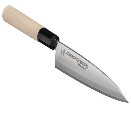 Dexter Russell P47005 Dao Deba 16.5 cm Cán Gỗ Magnolia, Thép Không Gỉ