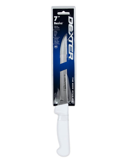 Dexter Russell P94812 7" Fillet Knife w/ Polypropylene White Handle, Carbon Steel