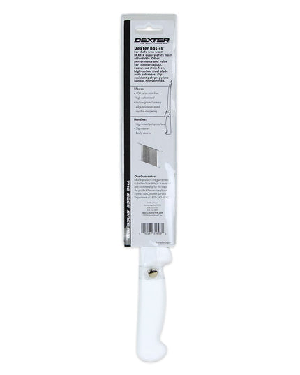 Dexter Russell P94812 7" Fillet Knife w/ Polypropylene White Handle, Carbon Steel