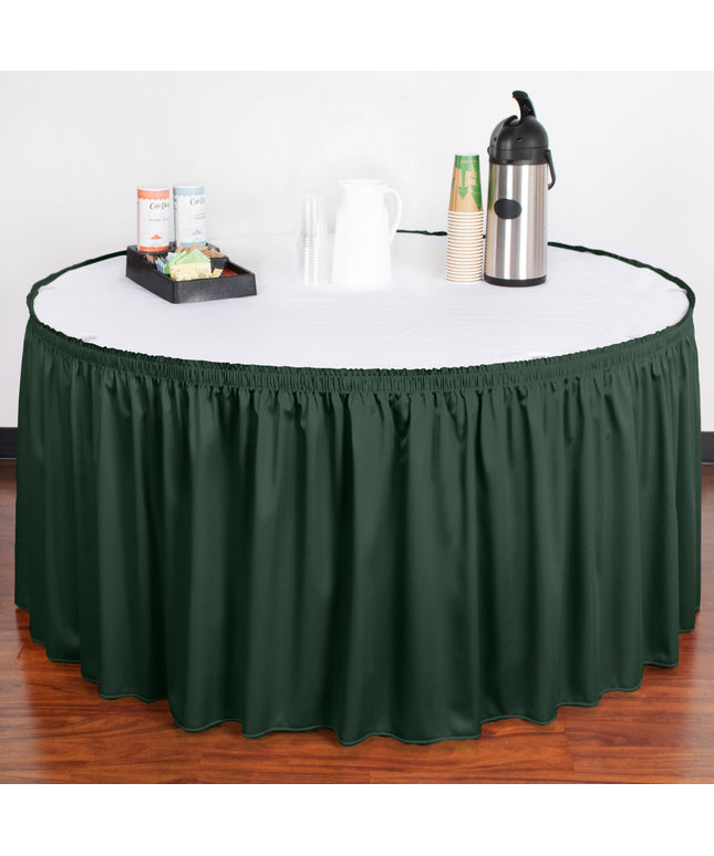 Váy bàn xếp ly kèm kẹp Velcro Snap Drape Wyndham 5,3 m x 74 cm - Màu xanh ngọc bích