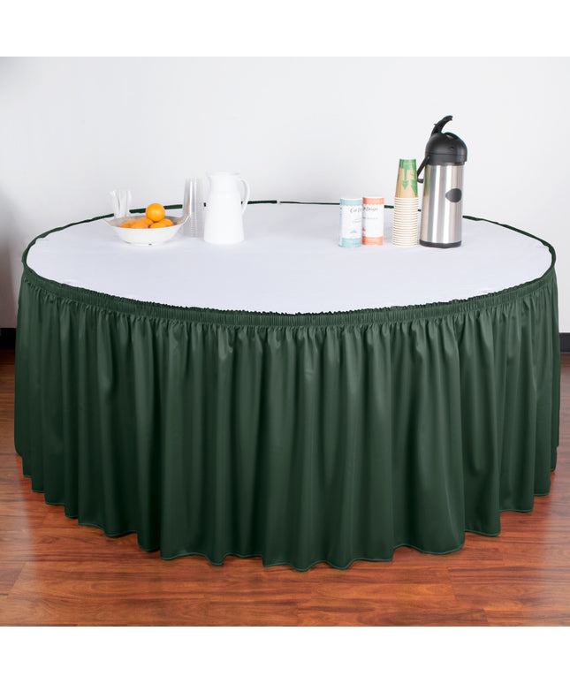 Váy phủ bàn Snap Drape Wyndham 5412GC29S3-739 xếp li màu ngọc bích 6,6 m x 74 cm kèm kẹp Velcro