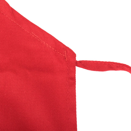 Tạp dề yếm poly-cotton màu đỏ Chef Revival 86,4 x 71,1 cm