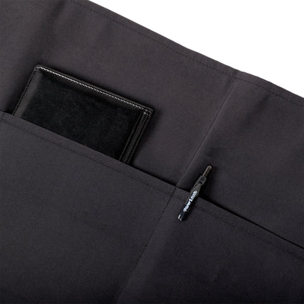 Tạp dề nửa thân polyester có thể tùy chỉnh Chef Revival đen, 3 túi