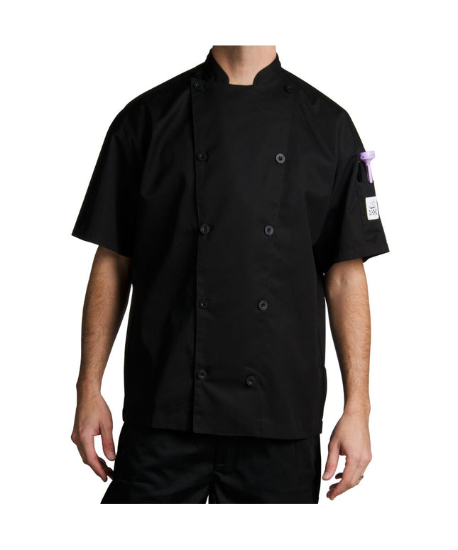 Áo đầu bếp tay dài executive tùy chỉnh đen Chef Revival Traditional J045 unisex - 4X
