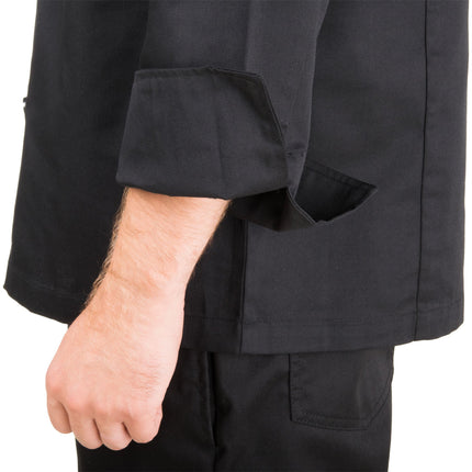 Áo bếp unisex túi ngực Chef Revival Bronze J071 màu đen size L