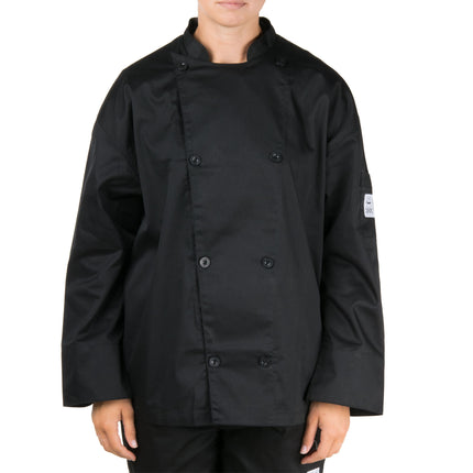 Áo bếp unisex tay dài tùy chỉnh lưng lưới màu đen Chef Revival Silver J200 - 2X