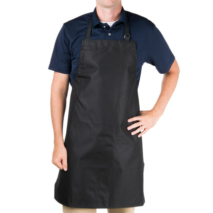 Tạp dề yếm polyester lót vinyl có thể tùy chỉnh Chef Revival đen
