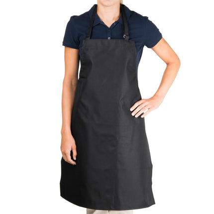 Tạp dề yếm polyester lót vinyl có thể tùy chỉnh Chef Revival đen