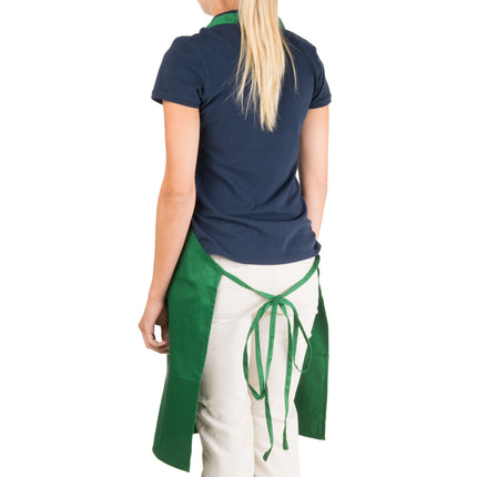 Tạp dề yếm vải poly-cotton có thể tùy chỉnh Chef Revival xanh lá