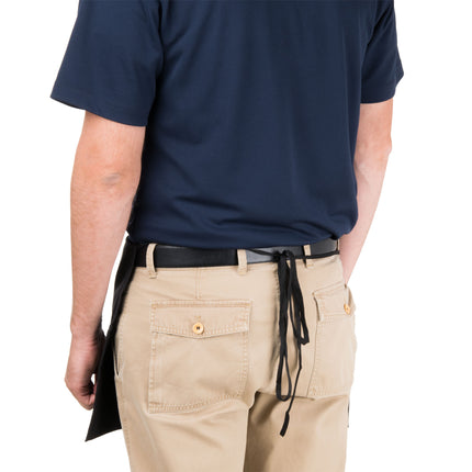 Tạp dề nửa thân polyester có thể tùy chỉnh Chef Revival đen, 3 túi