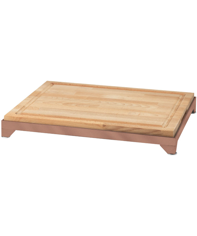 Thớt lóc thịt gỗ ghép Eastern Tabletop 9653CP khung thép phủ đồng 61 x 46 cm