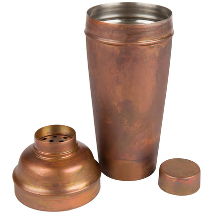 Bình lắc cocktail cobbler 3 mảnh đồng cổ satin American Metalcraft ACS 710 ml
