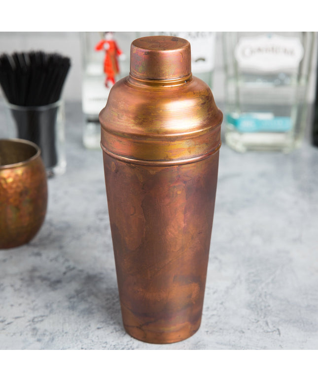 Bình lắc cocktail cobbler 3 mảnh đồng cổ satin American Metalcraft ACS 710 ml