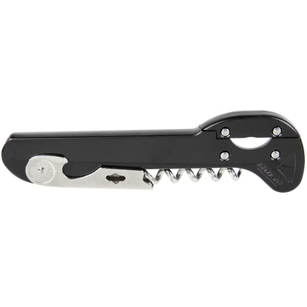 Dụng cụ khui rượu kiểu bồi bàn Franmara 2034-01 Boomerang tay cầm đen có thể in logo