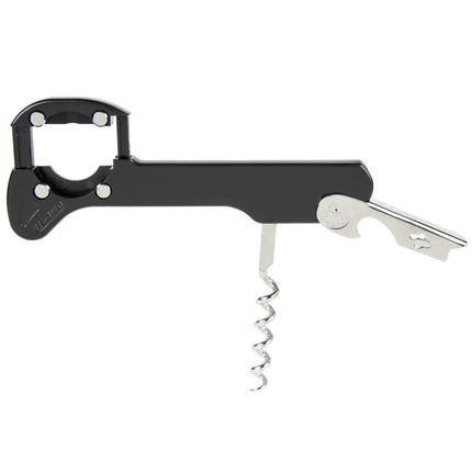 Dụng cụ khui rượu kiểu bồi bàn Franmara 2034-01 Boomerang tay cầm đen có thể in logo
