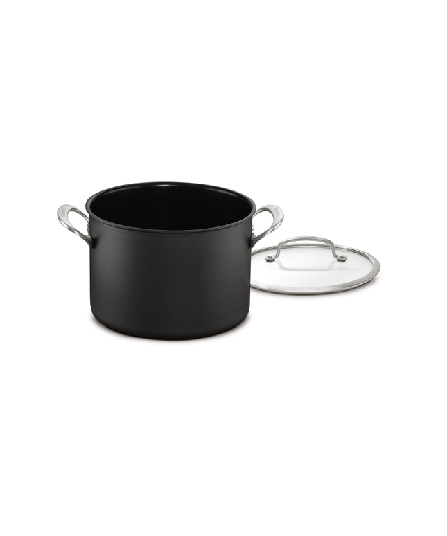 Nồi Hầm Nhôm Anodized Cuisinart DSA66-22WH 5.7 lít Nắp Kính, Màu Đen