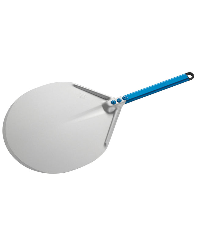Xẻng xúc pizza nhôm anodized GI Metal Azzurra 33 cm tròn tay cầm 30 cm A-32C