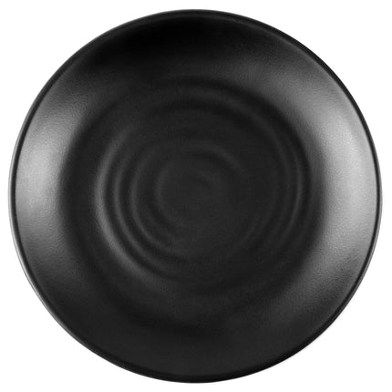 Đĩa tròn melamine GET BF-7-BK Nara 18,4 cm màu đen nhám - Thùng 24 cái