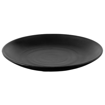 Đĩa tròn melamine GET BF-7-BK Nara 18,4 cm màu đen nhám - Thùng 24 cái