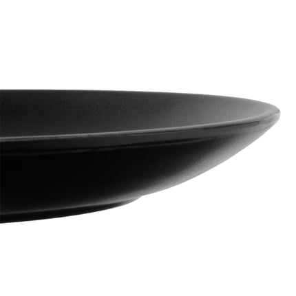 Đĩa melamine tròn GET BF-10-BK Nara nhám đen 25 cm - Thùng 12 cái