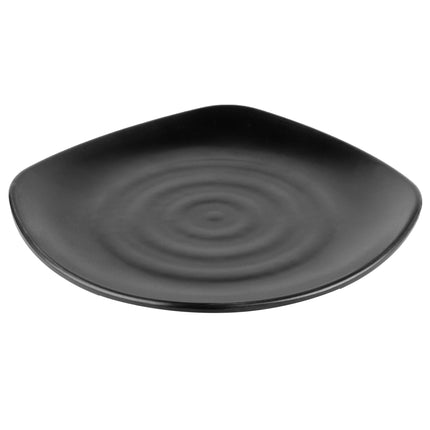 Đĩa vuông nhựa melamine đen mờ GET P-1175-BK Nara 30 cm - Thùng 12 cái