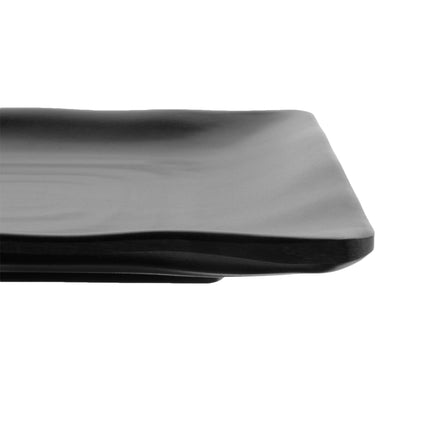Đĩa melamine GET RP-1490-BK Nara 35,6 cm x 22,9 cm đen mờ khay melamine chữ nhật - Thùng 12 cái