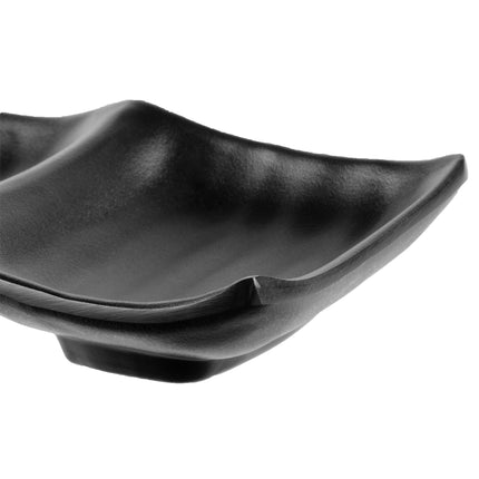 Chén sốt melamine 2 ngăn GET SD-5525-BK Nara nhám đen 14 x 8,9 cm 74 ml - Thùng 24 cái