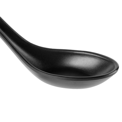 Đĩa melamine GET 6020-BK 24 ml đen mờ Nara melamine Soup Spoon - Thùng 60 cái