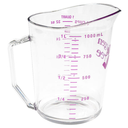 Cốc Đong Cambro 100MCCW441 946 ml Polycarbonate Không Gây Dị Ứng Trong Suốt