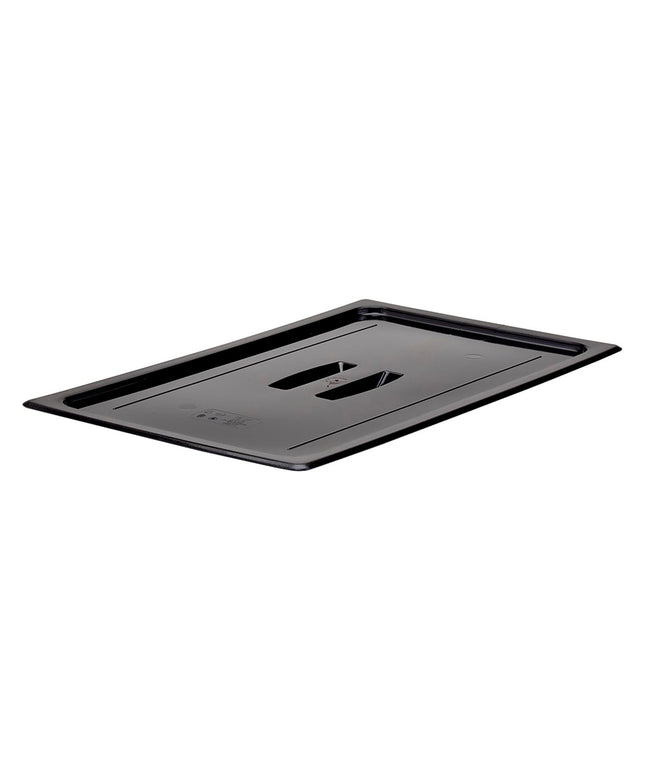 Nắp Khay Thực Phẩm Camwear Cambro 10CWCH110 - Kích Thước Đầy Đủ, Phẳng, Tay Cầm, Đen