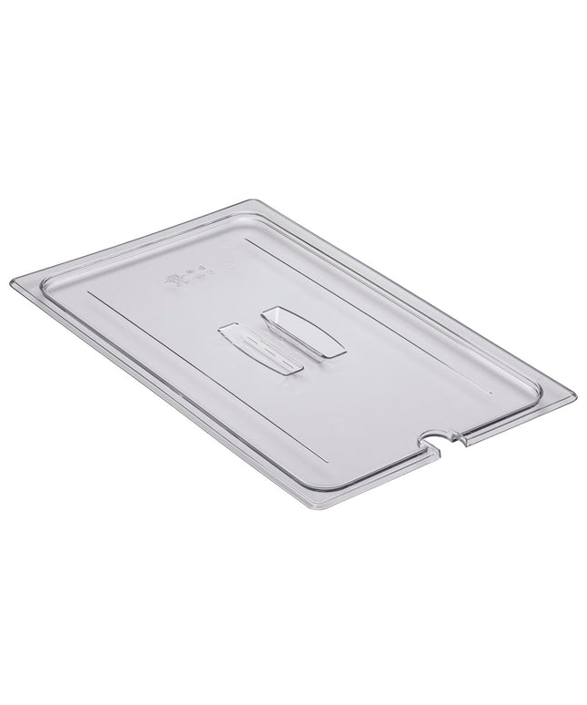 Cambro 10CWCHN135 Camwear Nắp Khay Đựng Thức Ăn - Cỡ Đầy Đủ, Có Rãnh, Tay Cầm, Trong Suốt