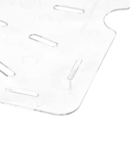 Cambro 10CWD135 Camwear Khay Thoát Nước - Kích Thước Đầy Đủ, Trong Suốt