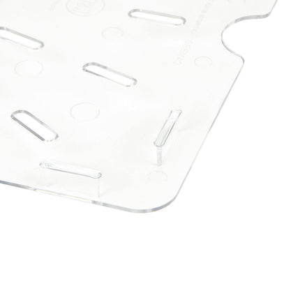Cambro 10CWD135 Camwear Khay Thoát Nước - Kích Thước Đầy Đủ, Trong Suốt