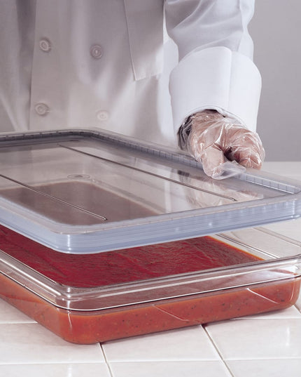 Cambro 10CWGL135 Camwear GripLid - Nắp Khay Thực Phẩm Kích Thước Đầy Đủ, Trong Suốt