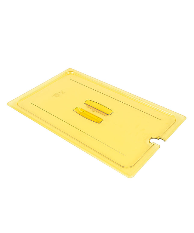 Cambro 10HPCHN150 Nắp Đậy Thức Ăn Nóng H-Pan - Cỡ Đầy Đủ, Có Rãnh, Tay Cầm, Màu Hổ Phách