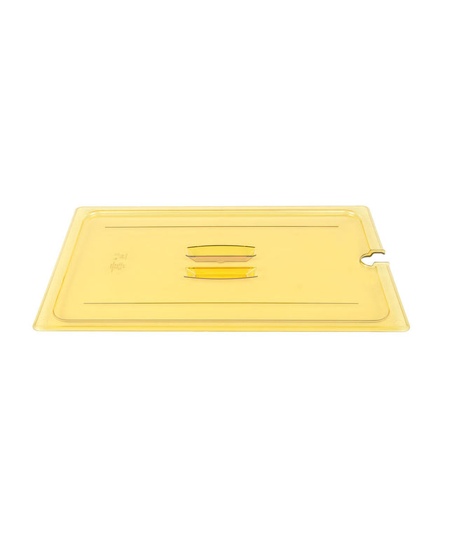 Cambro 10HPCHN150 Nắp Đậy Thức Ăn Nóng H-Pan - Cỡ Đầy Đủ, Có Rãnh, Tay Cầm, Màu Hổ Phách