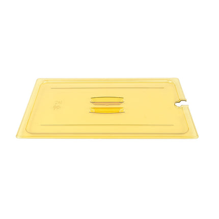 Cambro 10HPCHN150 Nắp Đậy Thức Ăn Nóng H-Pan - Cỡ Đầy Đủ, Có Rãnh, Tay Cầm, Màu Hổ Phách