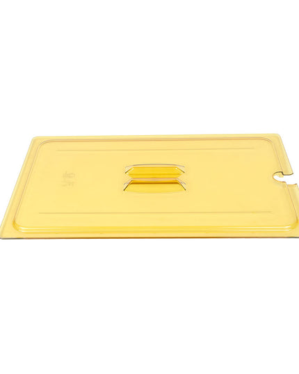 Cambro 10HPCHN150 Nắp Đậy Thức Ăn Nóng H-Pan - Cỡ Đầy Đủ, Có Rãnh, Tay Cầm, Màu Hổ Phách