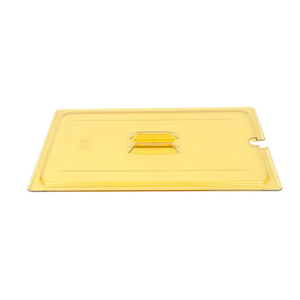 Cambro 10HPCHN150 Nắp Đậy Thức Ăn Nóng H-Pan - Cỡ Đầy Đủ, Có Rãnh, Tay Cầm, Màu Hổ Phách