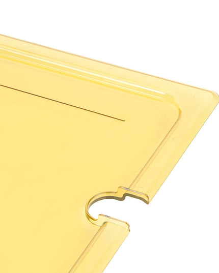 Cambro 10HPCHN150 Nắp Đậy Thức Ăn Nóng H-Pan - Cỡ Đầy Đủ, Có Rãnh, Tay Cầm, Màu Hổ Phách