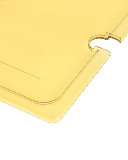 Cambro 10HPCHN150 Nắp Đậy Thức Ăn Nóng H-Pan - Cỡ Đầy Đủ, Có Rãnh, Tay Cầm, Màu Hổ Phách