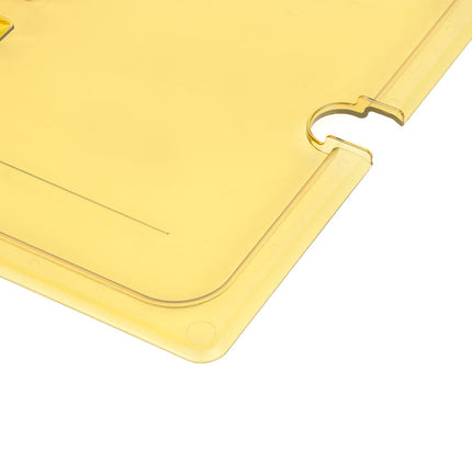 Cambro 10HPCHN150 Nắp Đậy Thức Ăn Nóng H-Pan - Cỡ Đầy Đủ, Có Rãnh, Tay Cầm, Màu Hổ Phách