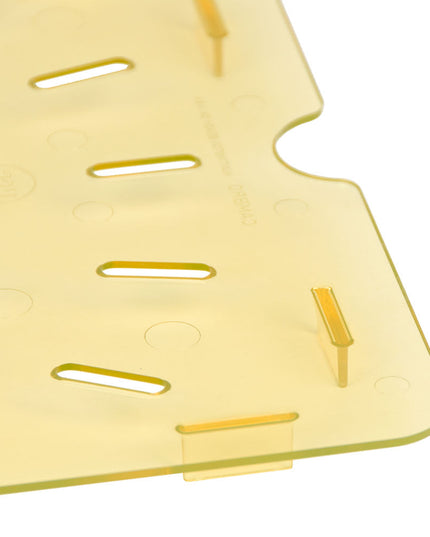 Cambro 10HPD150 Khay Thoát Nước H-Pan - Kích Thước Đầy Đủ, Màu Hổ Phách