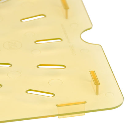 Cambro 10HPD150 Khay Thoát Nước H-Pan - Kích Thước Đầy Đủ, Màu Hổ Phách