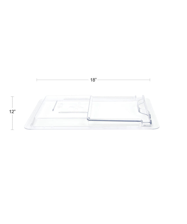 Cambro 1218SCCW135 Nắp Trượt Camwear - 12x45.7 cm Trong Suốt