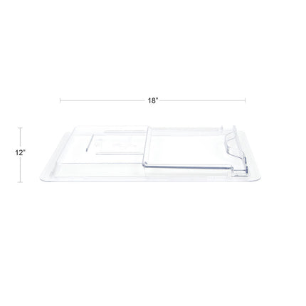 Cambro 1218SCCW135 Nắp Trượt Camwear - 12x45.7 cm Trong Suốt